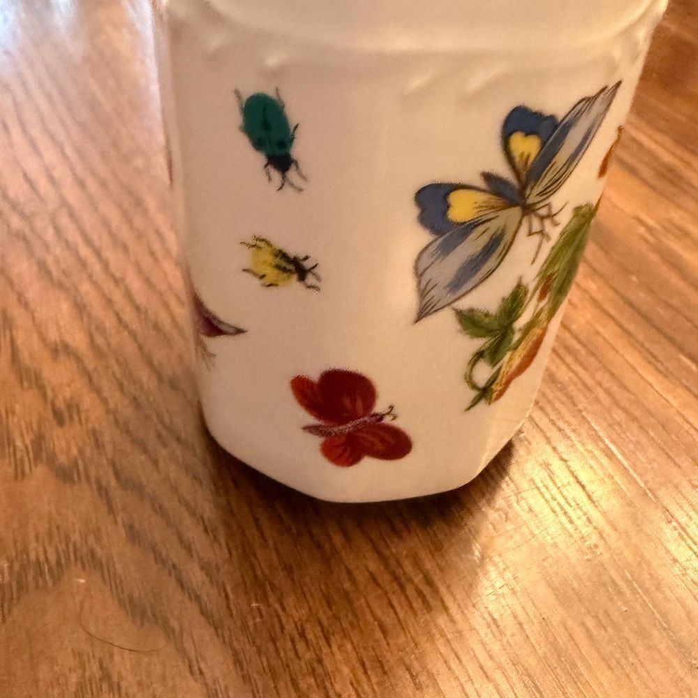 Lenwile Ardalt vintage porcelain‎ butterfly strawberries lady bug mug. - Picture 2 of 8